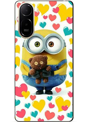 Силиконовый бампер чехол для xiaomi poco c81 pro с рисунком миньон боб minion