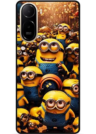 Силіконовий чохол бампер для xiaomi poco c81 pro з малюнком міньйони minion
