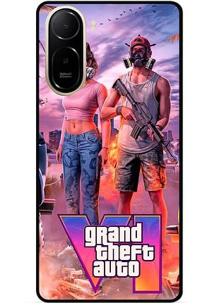 Силиконовый чехол бампер для xiaomi poco c81 pro gta гта
