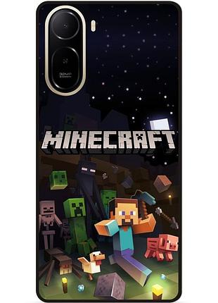Силіконовий чохол бампер для xiaomi poco c81 pro гра майнкрафт minecraft
