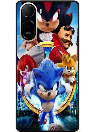 Силіконовий бампер чохол для xiaomi poco c81 pro з малюнком соник sonik