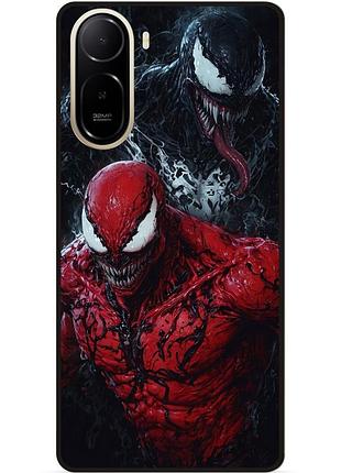 Чехол силиконовый бампер для xiaomi poco c81 pro с рисунком venom карнаж веном