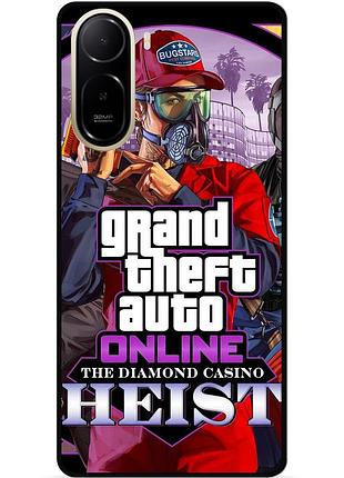 Силиконовый чехол бампер для xiaomi poco c81 pro с картинкой гта gta