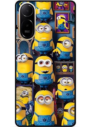 Силиконовый бампер чехол для xiaomi poco c81 pro с картинкой миньоны minion