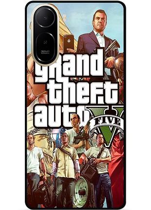 Чехол силиконовый бампер для xiaomi poco c81 pro с рисунком гта gta