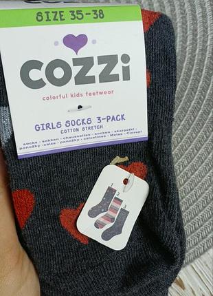 Фірмові шкарпетки cozzi 3 пари 35-38
