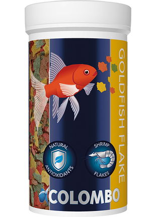 Корм хлопья для золотых рыб colombo goldfish flake 250 ml (a3020505)