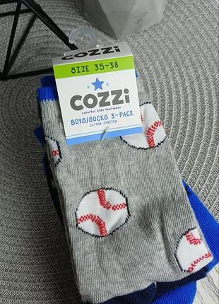 Фірмові носочки cozzi 3 пари 31-34