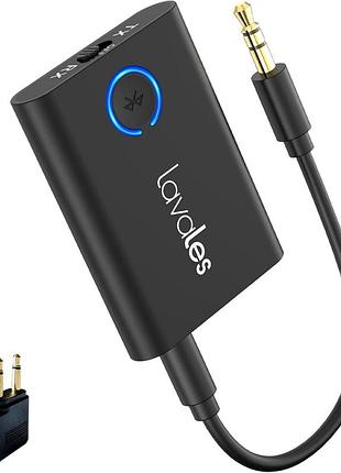 Аудио адаптер bluetooth 5.3 lavales ml301 2 в 1 передатчик приемник 3.5 мм самолетов, телевизоров и наушников