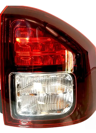 Фонарь задний jeep compass 2011-2016, правый, без ламп (led/7440/wy21w), темный, depo, 333-1964r-asn