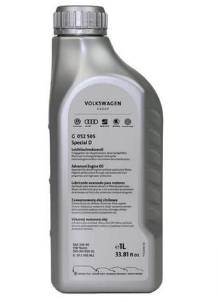 Моторное масло vag special d 5w-40 vag g052505m2