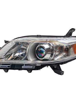Фара передняя toyota sienna 2010-2020, левая, механическая регулировка, без ламп (h11/hb3/3457ak), с функцией drl, depo,