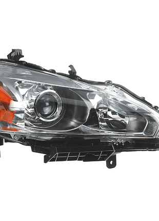 Фара передняя nissan altima 2013-2016, правая, механическая регулировка, без ламп (h11/h9/w5w), галоген, depo, 3151188ras7