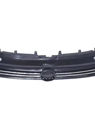 Решетка радиатора toyota camry 2014-2017, eur, черная, с хромированным молдингом, avtm, 187035990