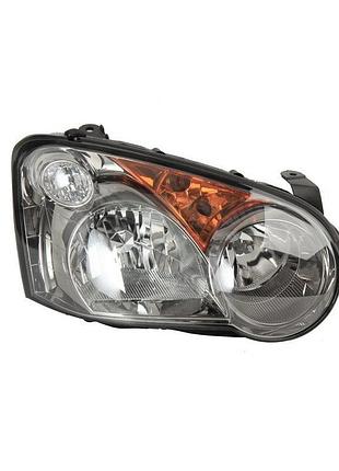 Фара передняя subaru impreza 2003-2005, правая h1/hb3, черная рамка, электрическая регулировка, depo, 220-1111r-ldem7
