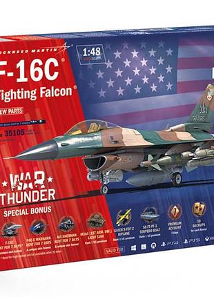 Сборная модель (1:48) самолет f-16c fighting falcon "war thunder"