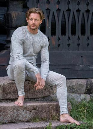 Комплект мужского термобелья neomondo men undershirt grey 70% wool - 30% pes xxl