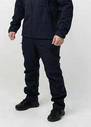 Штани soft shell military сині