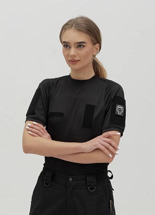 Футболка швидкосохнуча тактична жіноча bezet чорний