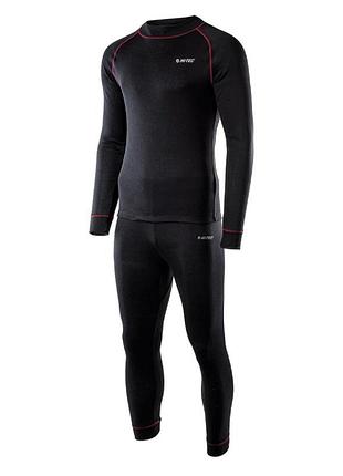 Мужской комплект термобелья hi-tec sorin thermal black merlot