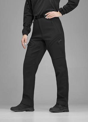 Штани карго тактичні жіночі softshell bezet techwear чорний