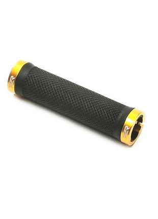 Грипсы p2r shockman str 130, с замком, черно-золотой
