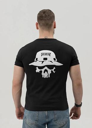 Футболка bezet skull чорний