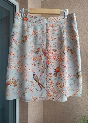 Красивая летняя юбка с имитацией запаха5 фото