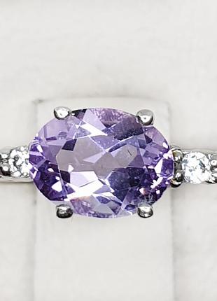 Кольцо серебряное с аметистом 18,5 1,87 г