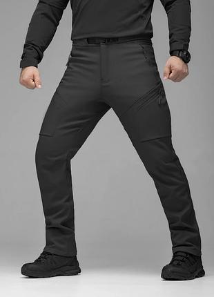 Штани карго тактичні softshell bezet techwear чорний