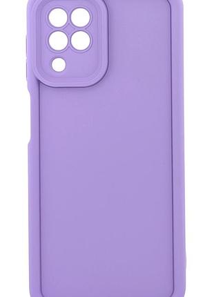 Чехол shock case для samsung galaxy m22 / m225 бампер силиконовый сиреневый