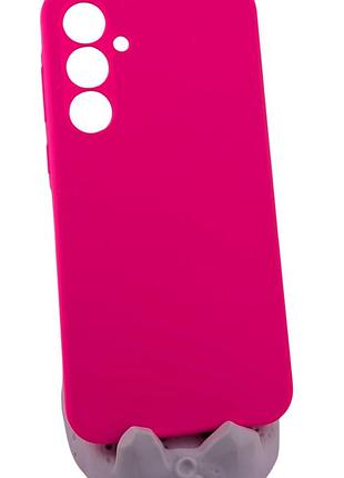Чехол silicone cover для samsung galaxy a55 5g/ a556 бампер с микрофиброй розовый