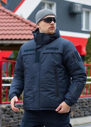 Куртка тактична зимова bezet rescuer синій