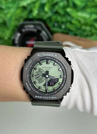 Мужские наручные часы casio gm-2100 green протиударные часы