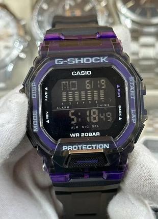 Чоловічий протиударний годинник casio gbd-200 purple спортивний армійськкий годинник