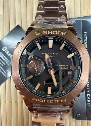 Мужские протиударные часы casio gm b-2100 металлические