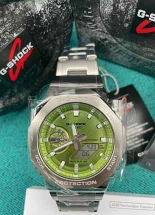 Чоловічий наручний годинник casio gm-2110 green / на подарунок