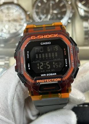 Мужские протиударные часы casio gbd-200 yellow спортивные армейские часы