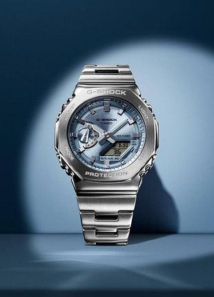 Чоловічий годинник casio gm-2110 голубий