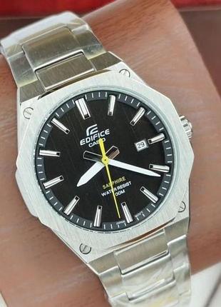 Чоловічий наручний годинник casio edifice efr-s108d black на подарок
