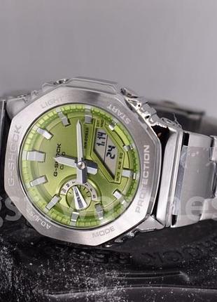 Чоловічий годинник casio gm-2110 green