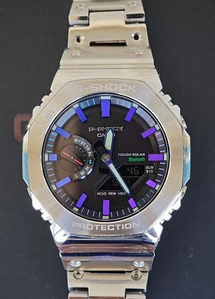 Чоловічий протиударний годинник casio gm b-2100 металевий