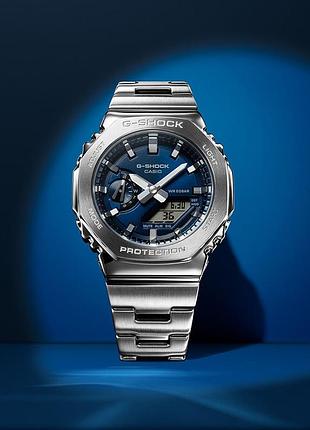 Чоловічий наручний годинник casio gm-2110 blue