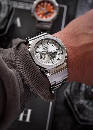 Чоловічий наручний годинник casio gm-2110 white