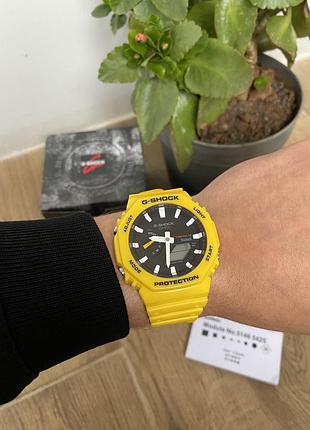 Чоловічий протиударний casio ga-2100 жовтий