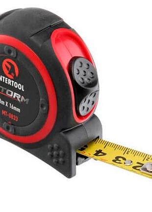 Рулетка intertool 3 м x 16 мм storm (mt-0833)