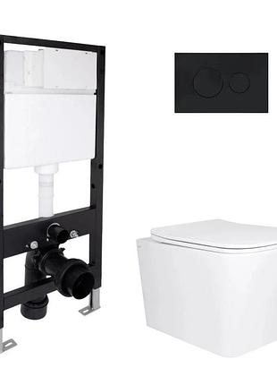 Готовое решение qtap для ванной комнаты: подвесной унитаз tern ultra quiet 525 x 345 x 360 + комплект инсталляции standard