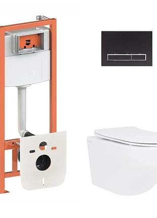 Готовое решение qtap для ванной комнаты: подвесной унитаз jay ultra quiet 520 x 360 x 320 + комплект инсталляции nest 4 в 1