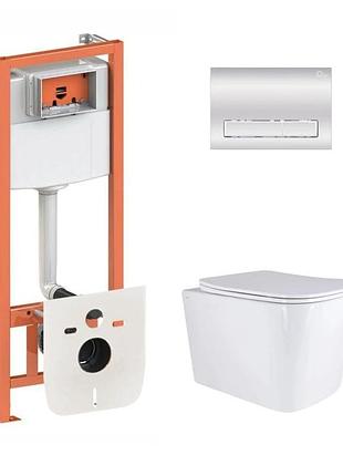 Готовое решение qtap для ванной комнаты: подвесной унитаз tern ultra quiet 525 x 345 x 360 + комплект инсталляции nest 4 в 1