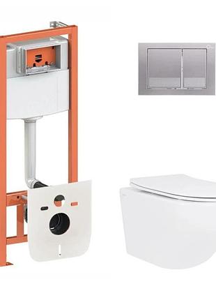 Готовое решение qtap для ванной комнаты: подвесной унитаз jay ultra quiet 520 x 360 x 320 + комплект инсталляции nest 4 в 1